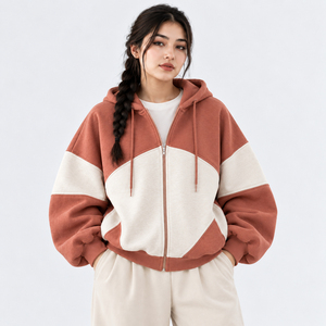 Stylish <b>Women</b> Zipper Hoodie With Durable Cotton Fabric <b>Soft</b> Touch Comfortable Wear Streetwear Zipper <b>Hoodies</b> for <b>Women</b> - Product Image 1