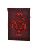 Coupe Travail Conception À La Main Vintage En Cuir Véritable Journal Amour Oiseau Cahier Blanc Papier Blanc En Laiton Antique C-Lock Journal Journal