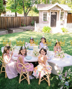 Chaise pour enfants en rotin artisanale pour location événementielle, mariages, anniversaires, festivals et décorations de célébrations pour enfants - Product Image 1