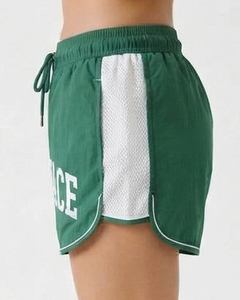 Letter Embroidery Women's Drawstrind Waist Nylon Shorts Women's Summer Style Winbrekaer Shorts Rain Shorts Hiking <b>Camping</b> Shorts - Product Image 3