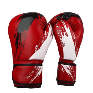 Guantes de Boxeo Profesionales de Cuero de Alta Calidad con Diseño de Cordones Personalizado para Entrenamiento de Artes Marciales - Product Image 2