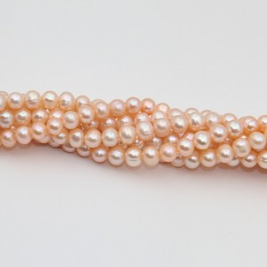 Perlas redondas de agua dulce doradas naturales, perlas de agua dulce para hacer joyas, collar, pulsera, suministros al por mayor - Product Image 3
