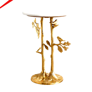 Support à gâteau moderne en aluminium finition antique pour événements de mariage de luxe - Product Image 1