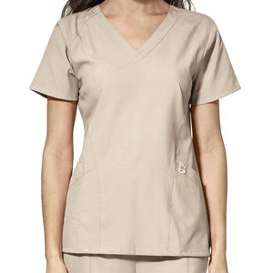 Hauts d'uniforme médical à col en V, chemises extensibles pour infirmières - Product Image 2