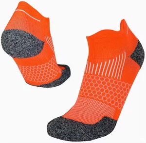 Wholesale Breathable Ankle <b>Running</b> <b>Socks</b> for Adults in Green with Gray Heel and Toe Knitted Spandex Polyester Mesh Design Summer - Product Image 5