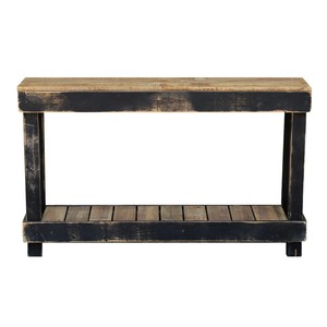 Escritorio Moderno para Pasillo, Estructura de Hierro Resistente, Pieza Decorativa en Negro Envejecido, Mueble de Exhibición para Sala de Estar u Hotel - Product Image 1