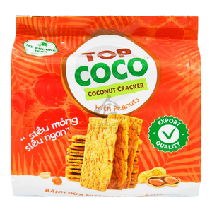 Croustilles de noix de coco TOPCOCO aux cacahuètes 150g, collation croustillante noix-coco-cacahuètes, prix compétitif, vente en gros, exportation - Product Image 1