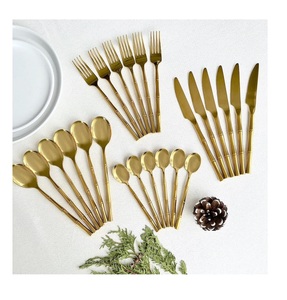 Juego de Cubiertos Clásicos Plateados con Acabado Espejo, 6 Piezas, Tenedor, Cuchillo, Cuchara, Vajilla Metálica, Cubertería de Estilo Real - Product Image 5