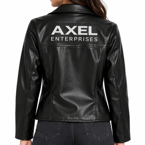 <b>Women</b> Classic Biker Leather <b>Jacket</b> Stylish Leather <b>Jacket</b> For Modern Casual Streetwear OEM Production Leather <b>jacket</b> For <b>Women</b> - Product Image 3