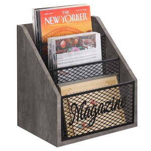 Industrial Mango Wood Tiered Shelf Rack - <b>Black</b> Iron <b>Frame</b> Wholesale - Product Image 5