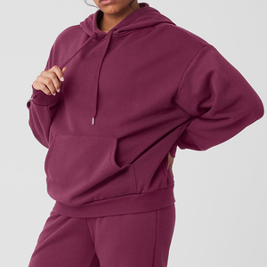 Sudadera con Capucha de Manga Larga para Mujer, Color Sólido, 2026, Felpa de Algodón, Premium, Alta Calidad, Profesional - Product Image 2