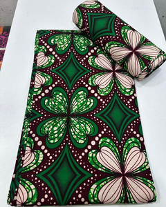 Impresión de cera africana de alta calidad y tela de algodón Ankara para ropa de moda de mujer de Senegal y proyectos de artesanía creativa - Product Image 4