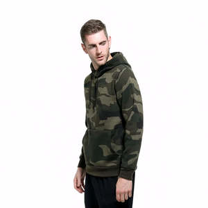 Sudadera con Capucha Oversize de Algodón Pesado y Poliéster, Camuflaje, Unisex, Casual, Manga Larga, Estilo Urbano, Básico, Mezcla de Algodón, Venta al por Mayor - Product Image 4