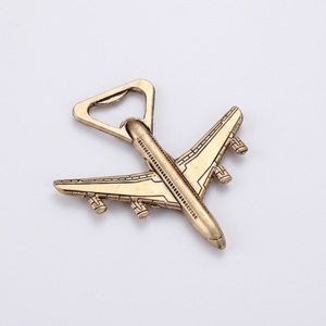 Creative Airplane Bottle Opener Metal Zinc Alloy Beer Opener Antique Gold Aviation Travel Theme Wedding Party Favors <b>Bar</b> <b>Tools</b> - Product Image 1