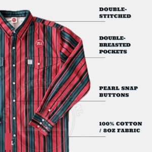 Chemise ignifuge certifiée à carreaux, réutilisable, lavable, à manches longues, protection NFPA 2112 FR Niveau A, avec pack de respirateurs - Product Image 3