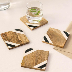 Posavasos de Bambú Natural, Ecológicos, para Oficina y Comedor - Product Image 1