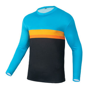 เสื้อจักรยาน BMX คุณภาพสูงแบบสั่งทำพิเศษ แขนยาว พิมพ์ลายแบบ Sublimation เสื้อเจอร์ซีย์ MTB สำหรับผู้ใหญ่ ชุดกีฬาแข่งขัน ขายส่งราคาถูก - Product Image 1