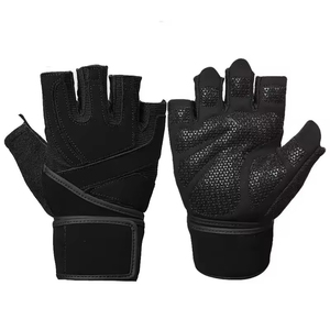 Adjustable Neoprene Half Finger Weight Lifting Gloves for Men Women Gym Fitness Training Wholesale - Product Image 4