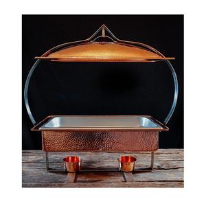 Plat à friser de luxe en métal et acier inoxydable, plaqué or, pour hôtel, Restaurant et mariage - Product Image 4