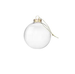Boules de Noël en verre rouge au design classique, décorations pour arbre de Noël, ornements suspendus incassables pour les fêtes - Product Image 2