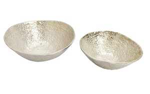 Tazón de Servir de Metal Dorado, Tazón Decorativo Redondo con Acabado Artesanal para Centro de Mesa de Fiesta, Exhibición de Alimentos, Decoración del Hogar - Product Image 2