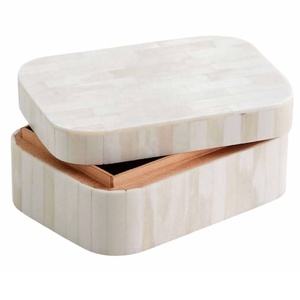 Boîte à bijoux artisanale en os incrusté, organisateur de bijoux, boîte de rangement pour souvenirs, pour bagues, boucles d'oreilles, colliers et accessoires - Vente chaude - Product Image 3