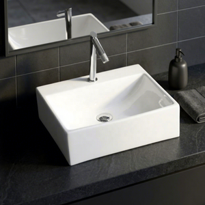 Vasque de lavabo en céramique résistante à l'eau, moderne et écologique, de la marque Vistaar, pour hôpital et villa - Product Image 6