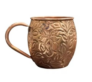 Elegant Shape <b>Copper</b> Mug Moscow Mule <b>Cup</b> Pure <b>Copper</b> Drinkware for Bar Kitchen Restaurant - Product Image 3