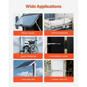 Attuatore Lineare Impermeabile IP65 da 8 Pollici 12V 675 libbre/3000N 0,2 Pollici/s, Attuatori di Movimento 6000N/C 0,25 Pollici/s, Cilindri Attuatori - Product Image 6