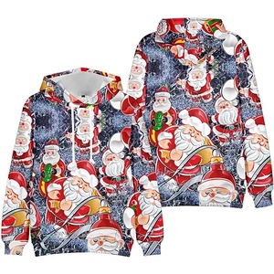 Pull à capuche personnalisé imprimé par sublimation pour femmes sweat-shirt à capuche chaud en polyester polaire OEM saison d'hiver pas cher qualité supérieure - Product Image 3