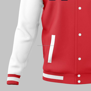 Chaqueta universitaria de alta calidad al por mayor para hombre, chaqueta universitaria de algodón polar con letras, chaqueta universitaria para hombre y mujer - Product Image 5