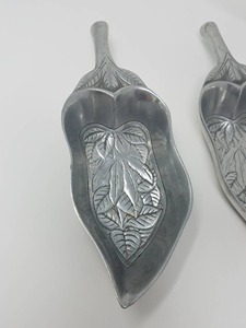 Design Engraved Silver Leaf <b>Plate</b> For Storage Kitchen And Serving Use Premium Decorative Tray <b>Snacks</b> Fruits And Dry Food Serving - Product Image 4