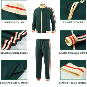 Survêtement athlétique léger pour homme, veste et pantalon personnalisables, séchage rapide, vêtements de performance pour les séances de gym - Product Image 3