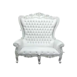 Premium King High Back Throne <b>Chairs</b> Double Seat Throne <b>Chairs</b> Good Quality <b>White</b> Throne <b>Chairs</b> Customable Product - Product Image 2