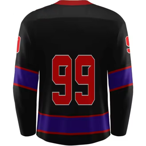 Camiseta de Hockey sobre Hielo Sublimada Personalizada, Antibacteriana, de Secado Rápido, Transpirable, Unisex, con Parches, Uniforme de Hockey para Equipos al por Mayor - Product Image 3