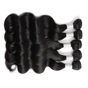 NAJIR HAIR HUB Cheveux Humains Indiens Remy Ondulés 100g 4 Pièces Noir Style Doux - Product Image 3