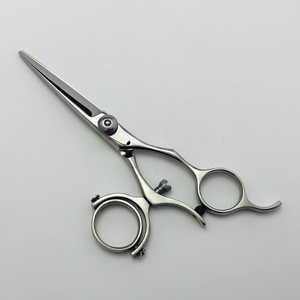 Ciseaux de coiffure professionnels JA28 de 5,5 pouces avec poignée pivotante, ciseaux de barbier, salon, design rotatif à 360 degrés - Product Image 2