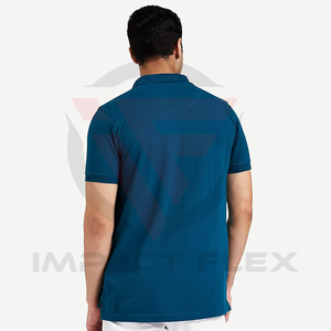 เสื้อกอล์ฟผ้าโพลีเอสเตอร์/คอตตอนกันยับราคาส่ง ถูก สำหรับเสื้อยืด ปักโลโก้ พิมพ์ลาย  แบบเรียบ  แบบวาฟเฟิล - Product Image 2