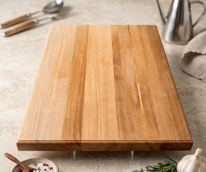 Planche à découper rectangulaire durable en acacia écologique, réutilisable pour les légumes, les fruits et la viande - Product Image 1