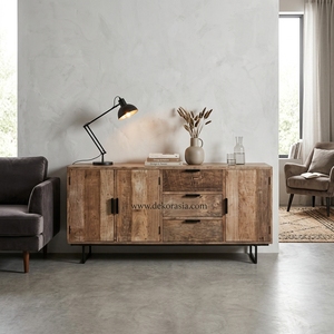 Luxury Modern Dresser Pesaro Teak Laminate Wood Storage Dressers for Bedroom & Living <b>Room</b> Furniture Wooden <b>Table</b> Dresser Sets - Product Image 6