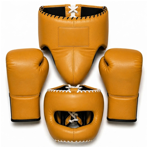 Conjuntos de Equipo de Boxeo de Cuero PU de Color Amarillo Vintage, Hechos a Medida, Ligeros, de Primera Calidad, Nueva Llegada, Precio al por Mayor - Product Image 1