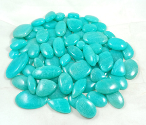 Radha Arts Lot - Cabujón de Amazonita Natural Azul Verde, Tamaños y Formas Únicas, Colgantes de Plata para Joyería, Piedras Preciosas Sueltas de 20-35 mm - Product Image 4