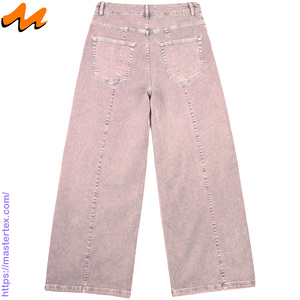 Pantalones de mujer Master Textile de pierna ancha, cintura media, con paneles y costuras decorativas, informales, para fiesta, de tela elástica, transpirables, para todas las estaciones. - Product Image 3