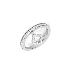 Magnifique bague en argent 925 plaqué or avec des pierres de zircon ovales brillantes, idéale pour tous les jours et les fêtes - Product Image 3