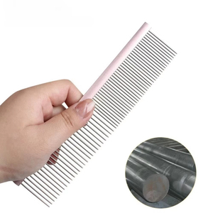 Peigne pour animaux de compagnie coloré en acier inoxydable de haute qualité, peigne de toilettage pour chiens, éliminateur de poils de chiot, nettoyage de la peinture piano, nouveau design - Product Image 4