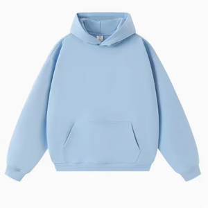 Sweat à capuche de luxe surdimensionné en velours de coton de haute qualité pour homme, avec impression numérique de logo personnalisé, imperméable, pour l'hiver - Product Image 2