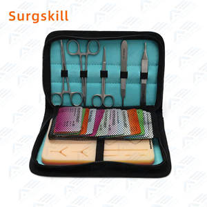 Étudiants en médecine Kit de pratique de suture pour les étudiants en médecine Tampon en silicone Chirurgie Plaies Instruments chirurgicaux Instruments médicaux - Product Image 4