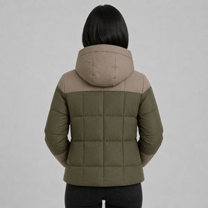 Nouvelle arrivée : Doudoune matelassée chaude pour femme, manteau d'hiver à fermeture éclair intégrale avec capuche, vêtement d'extérieur décontracté - Product Image 5