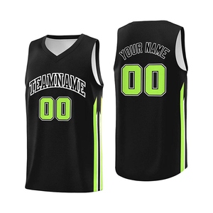 Conjunto de Uniforme de Baloncesto Personalizado Unisex, Cuello en V, Sin Mangas, Malla, Nombre del Equipo 00, Impresión Sublimada, Transpirable, para Todas las Temporadas, Ropa para Adultos - Product Image 2