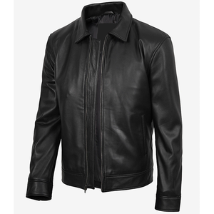 2026 OEM Most Trending Genuine Black Cowhide <b>Leather</b> <b>Jacket</b> For Men's 100% High Quality Low MOQ Plus Size <b>Winter</b> Fashion <b>Jackets</b> - Product Image 5
